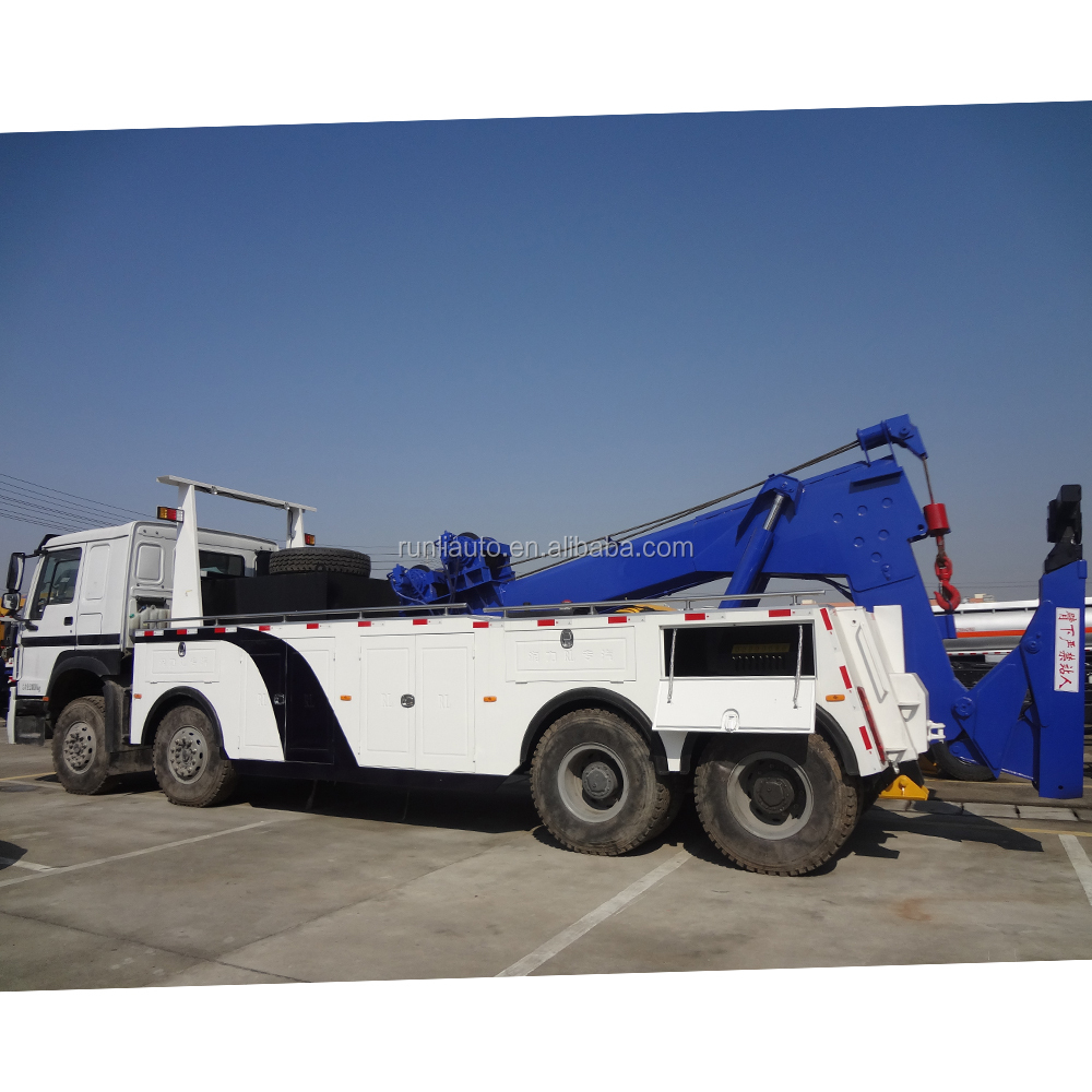 SINOTRUK HOWO 40 Tons Rotator Tow Truck 8x4 Heavy Duty Roadside Assistance