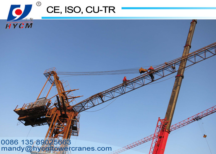 6ton Max. Load 25m Jib QTD Tower Crane Manufacturer Luffing crane supplier
