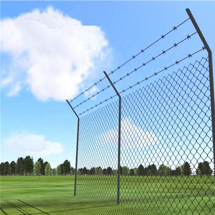 8ft HIGH X 25ft ROLLS Diamond Galvanized Chain Link Fence Panels Abrasion Proof