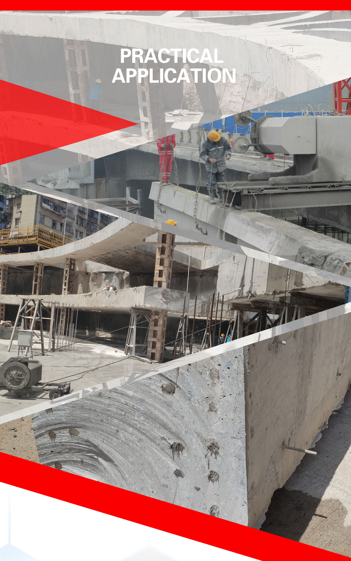 Diamond Wire Rope Fast Wire Saw for Concrete Cutting on Reinforced Concrete Wall