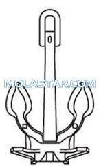 Molastar Stainless Steel Marine Gruson Anchor Marine Ship Gruson Anchor