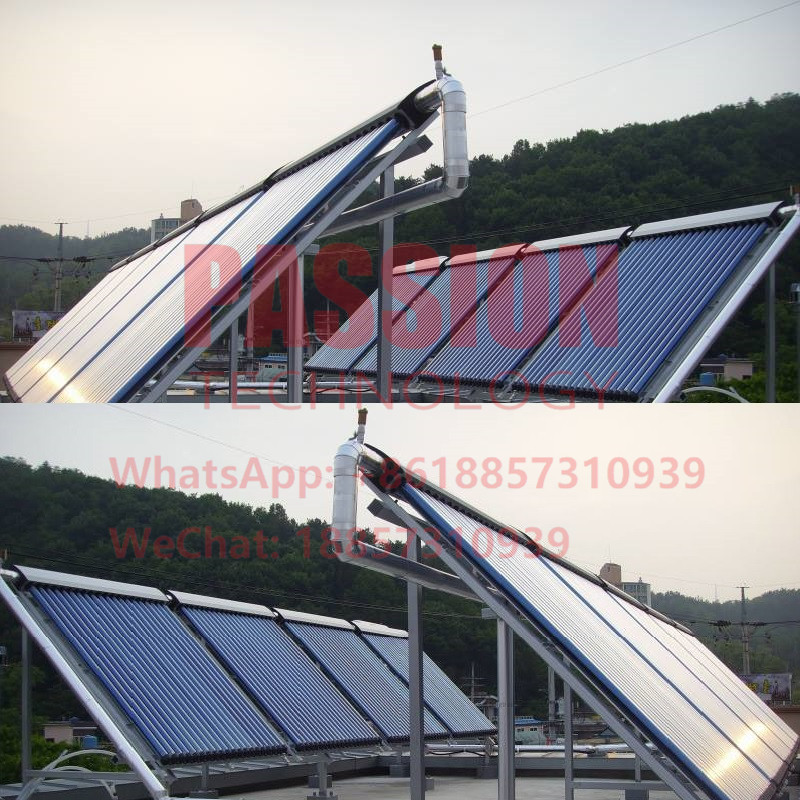 24 Tubes Heat Pipe Solar Heating Collector 240L Pressurized Solar Water Heater