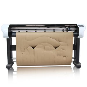 China Garment printer cutter aluminum garment  HP45 cartridge inkjet cutting plotter on sale