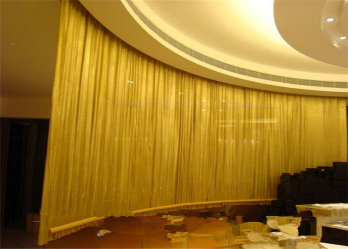 Anodic Oxidation Metal Coil Drapery/ Metal mesh shower curtain