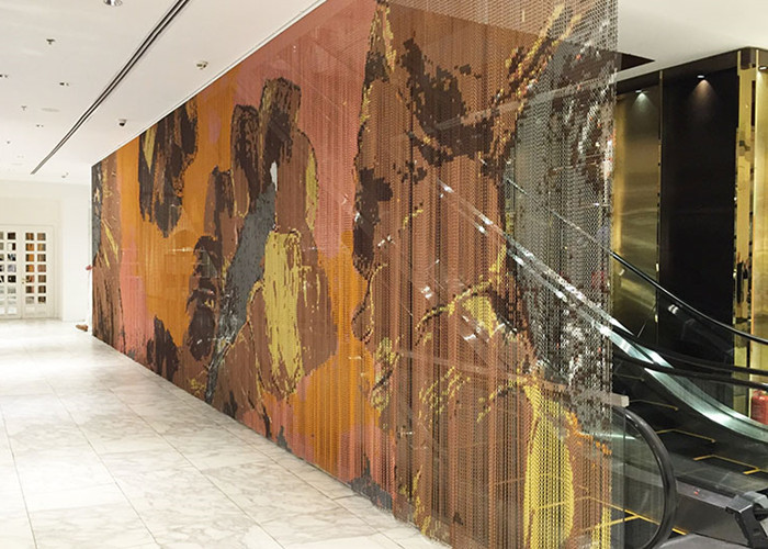 Multifunctional Metal Chain Link Curtains Walls For Architectural Decoration