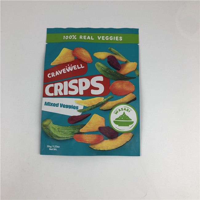 Custom Order Accepted Snack Chips Bag Packaging with Resealable and Screen Printing Features
