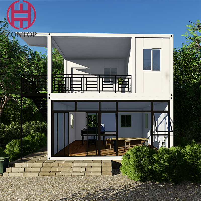 Zontop Smart Prefabricated House Office Booth 20ft Container Prefabricated Homes Office At Home