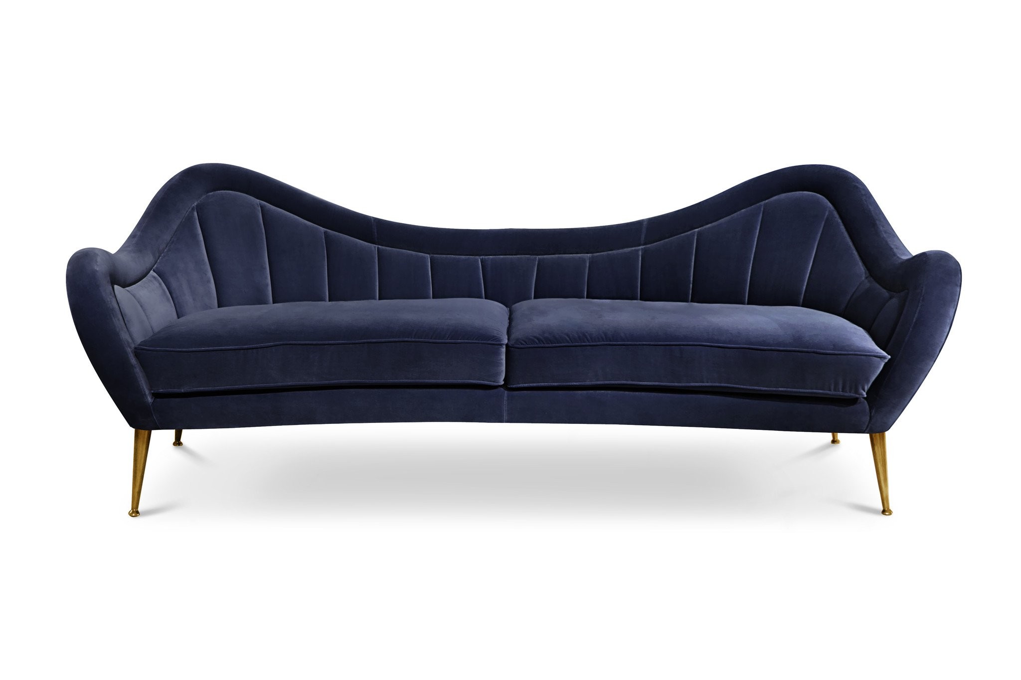 new design luxury velvet fabric lounge popular 3 seat stainless steel sofa for wedding rental