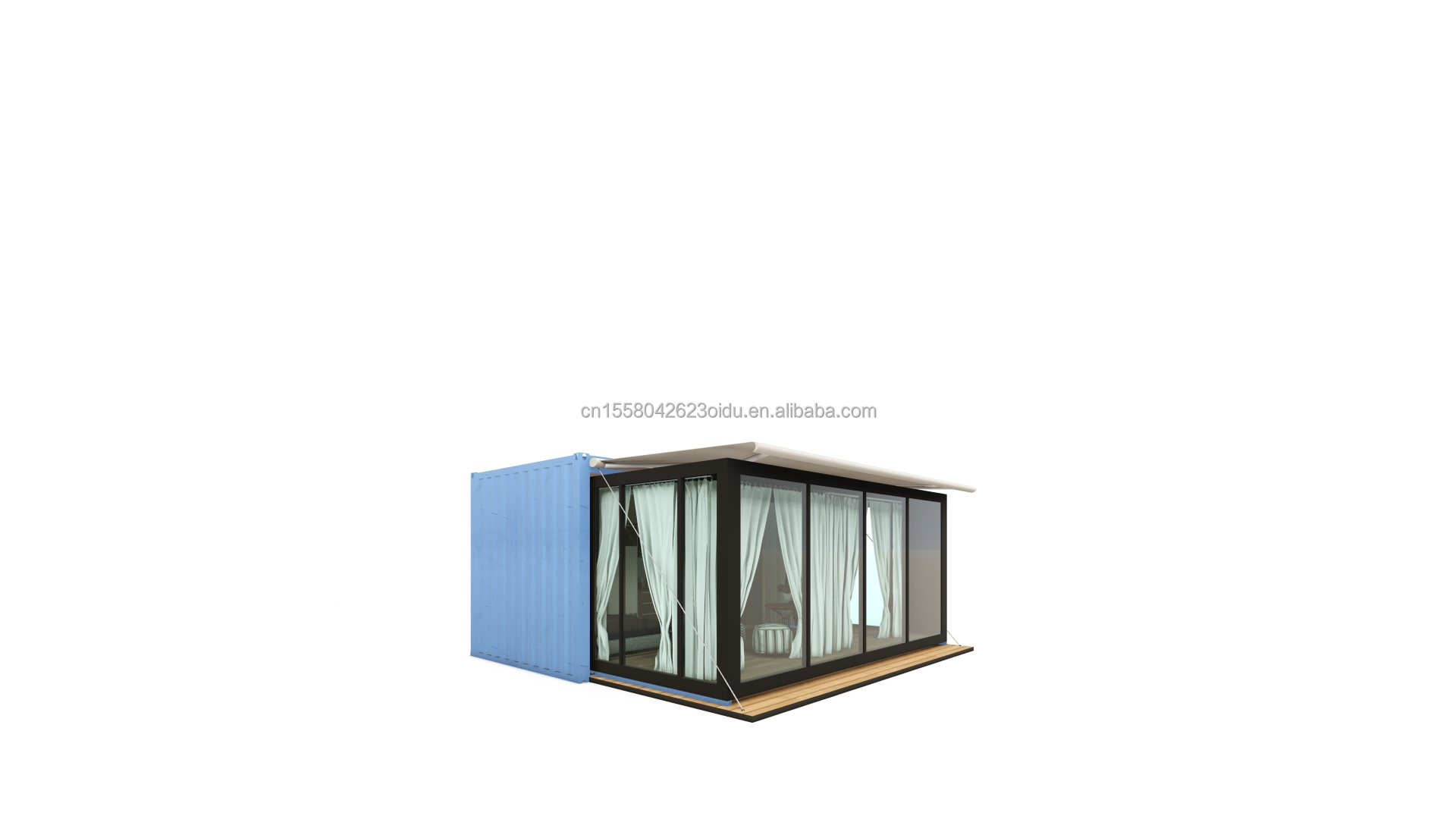 20ft Luxury Prefabricated Expandable Container House Ready Made Flat Pack Villa with Customized Color and Shipping Cost