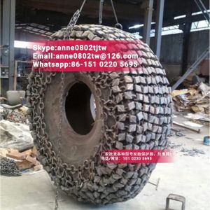 CAT 966 snow chains 26.5R25 CAT wheel loader tyre protection chains mainly used