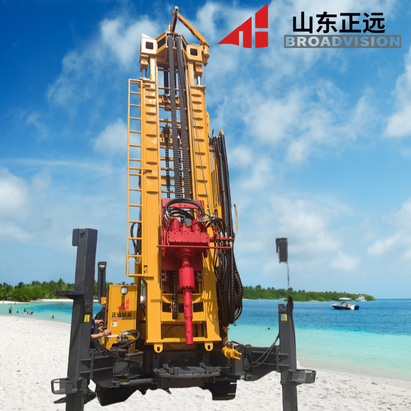  10-35m/h Drilling Efficiency Crawler Water Well Drilling Rig with 114mm Drill Pipe Diameter and 6m Drill Pipe Length Manufactures