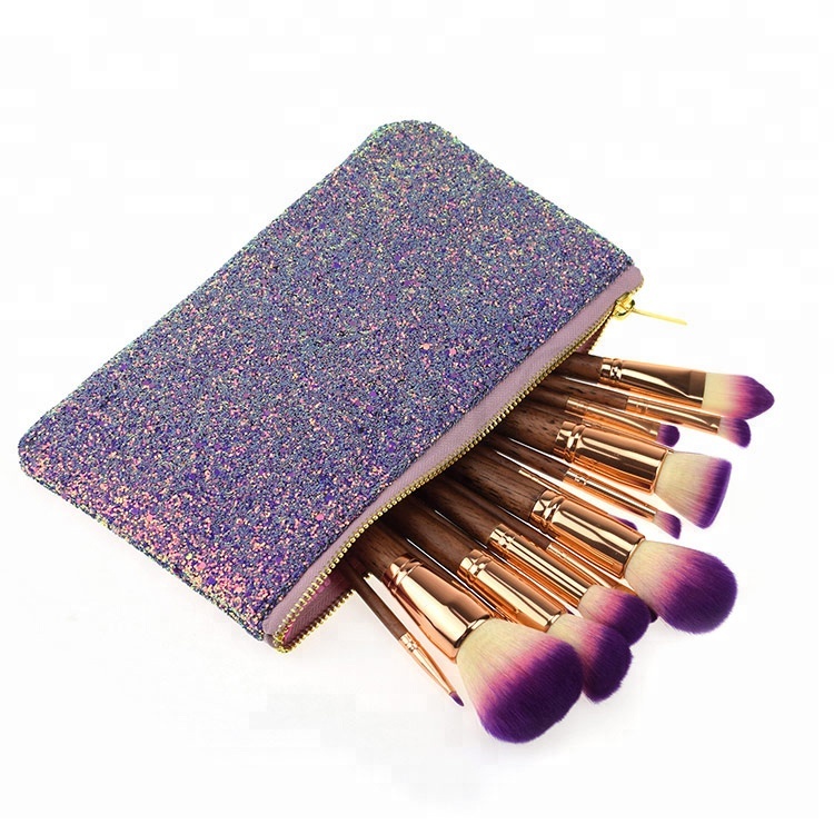 Makeup Brush Set 17pcs Cosmetic Brush Foundation Blending Blush Concealer Eye Face Lip Brushes for Powder Liquid Cream