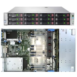 Data Storage 12SFF HPE Proliant DL380 Gen9 Server 2U Rack 500W-1400W