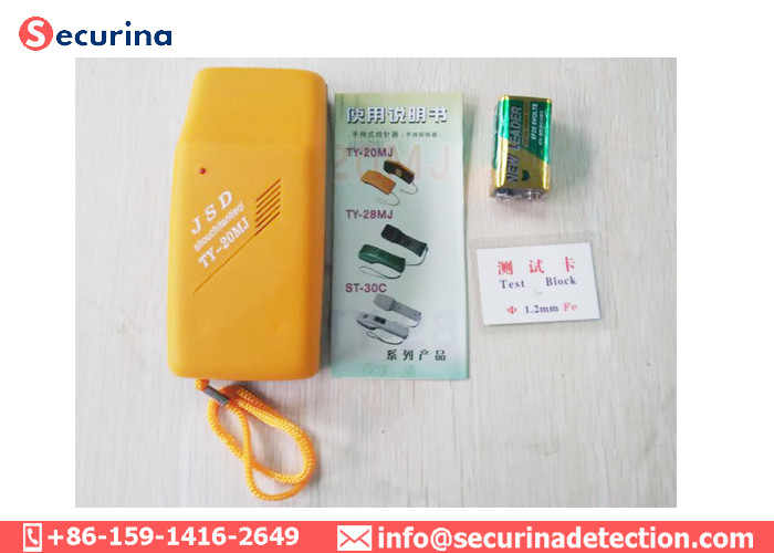 High Sensitivity Broken Metal Scanner Hand Held Needle Detector For Garment Shoes