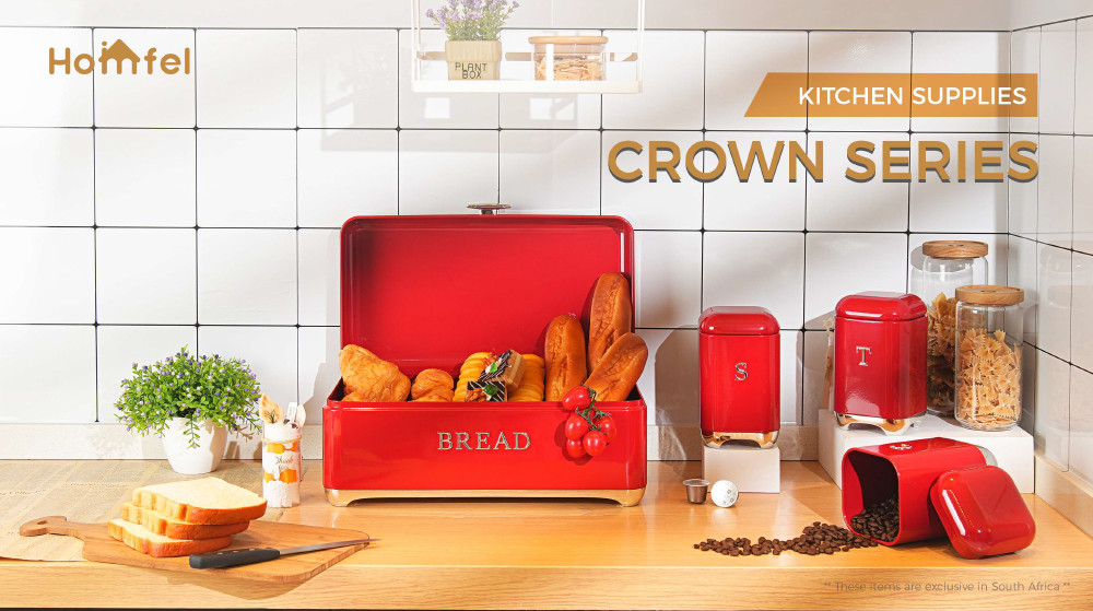 OEM Metal Bread Bin Set For Kitchen Storage And Freshness Preservation