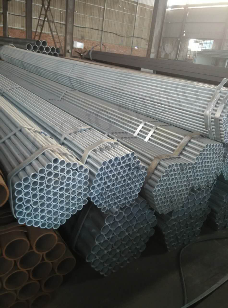 Hot Rolled Cold Rolled Q345 ERW GI Pipe Galvanized Iron Steel Pipe and Mild Carbon Steel Pipe Galva Steel Tubes