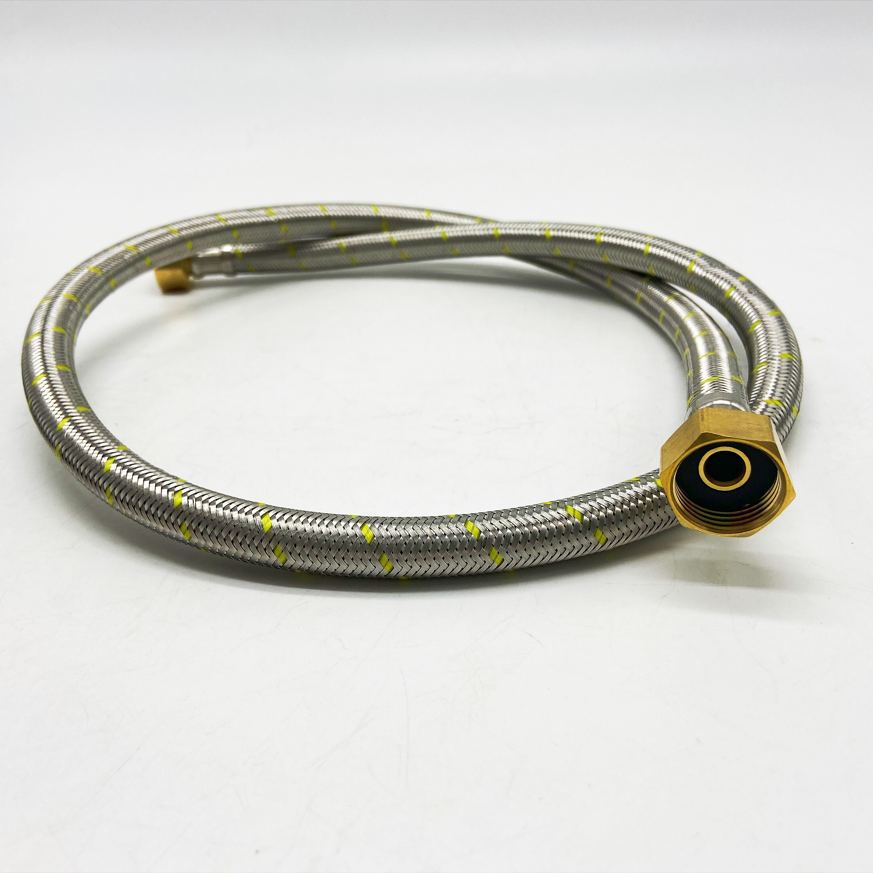Stainless Steel Wire Braided Rubber Flexible Gas Hose 1/2" HI-HI 60cm 100cm