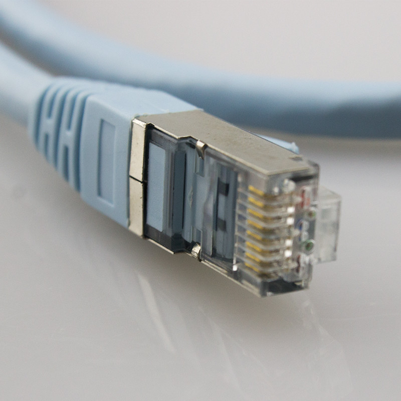 Bare Copper Category Cat6 Patch Cable , Round PVC STP Ethernet Cable 2m 3m 5m