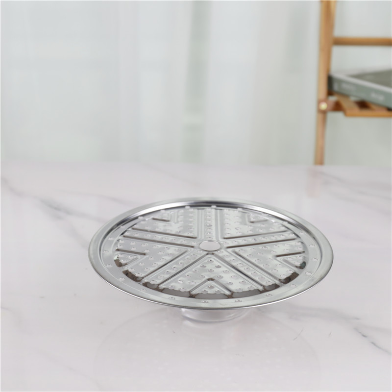 Two Layer Stainless Steel Steamer Pot With Handles Glass Lid
