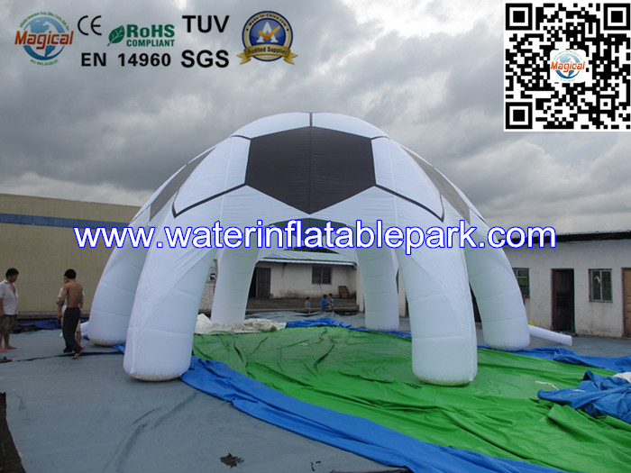 Football Shape 26ft Inflatable Spider Dome Tent / Inflatable Marquee