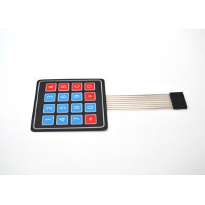 Matte Surface Embossed Tactile Membrane Switch Scratch Resistant Square Shaped