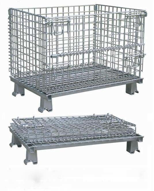 Movable Stackable Steel Wire Mesh Cage With Galvanized Surface Treatment