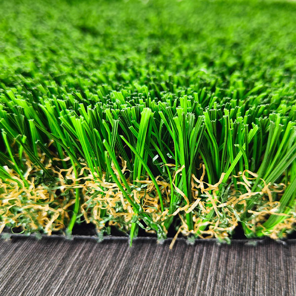 Straight Curved Grass Silk Mixed 16200 Dtex Landscape Artificial Grass For Leisure And Decoration With 45mm Pile Height