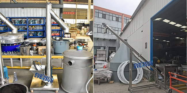 Electric Drive Type Auger Grain Screw Conveyor For Food Industrial