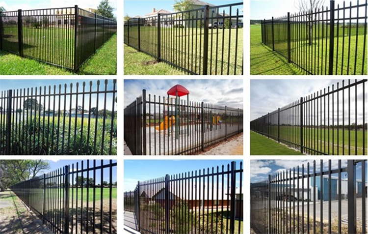 Beautiful iron gate and metal fence wrought iron zinc steel fence panels