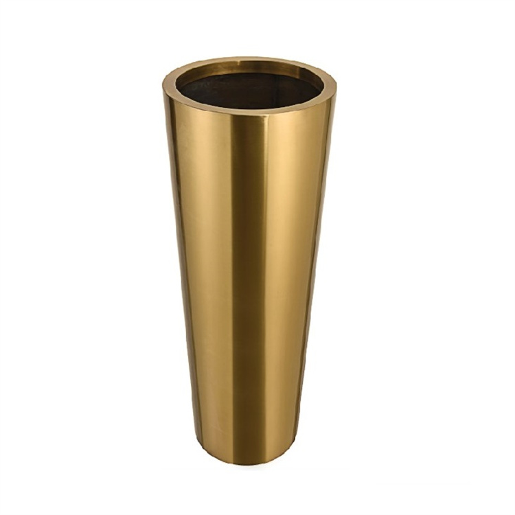Outdoor and indoor garden decorative round flower pots metal planter