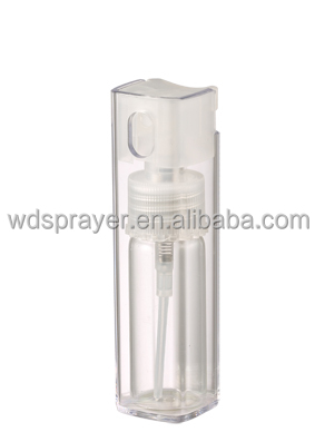 Customized Colour 10ml AS Bottle for Perfume in Square Shape and Plastic Material