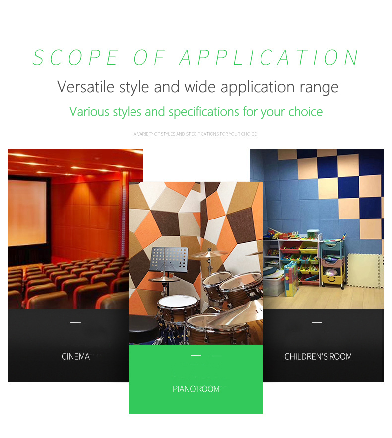 Meeting Room Design Style Curved Polyester Fiber Acoustic Panel