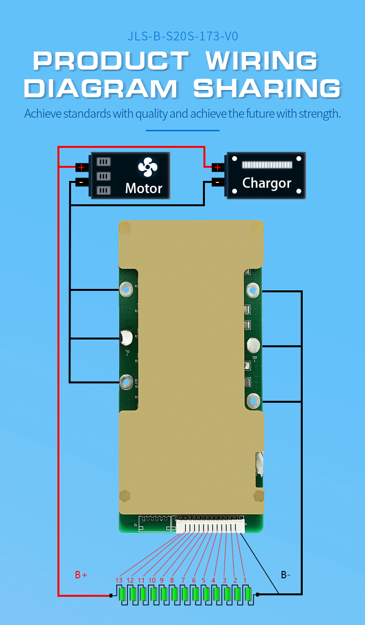 Microelectronics Start Up Power BMS Lithium Ion Battery Pack BMS For E Bike