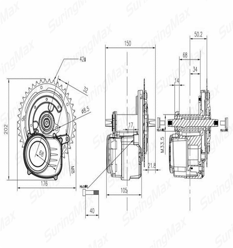 mid drive bldc motor