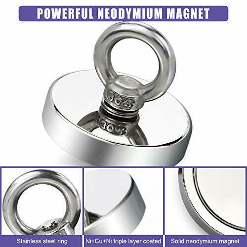 Industrial Double Side Round Searching Magnet with Strong Pulling Force NdFeb Grade