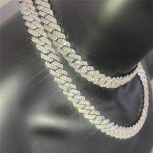 China Men's Jewelry Moissanite Cuban Link VVS1 D Inlaid Cuban Link Bracelet on sale