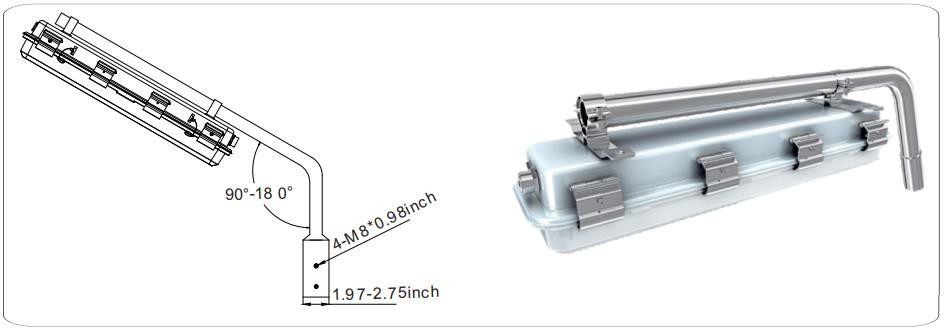 ATEX Certified 20~60W LED Explosion Proof High Bay Fixtures R SERIES-12