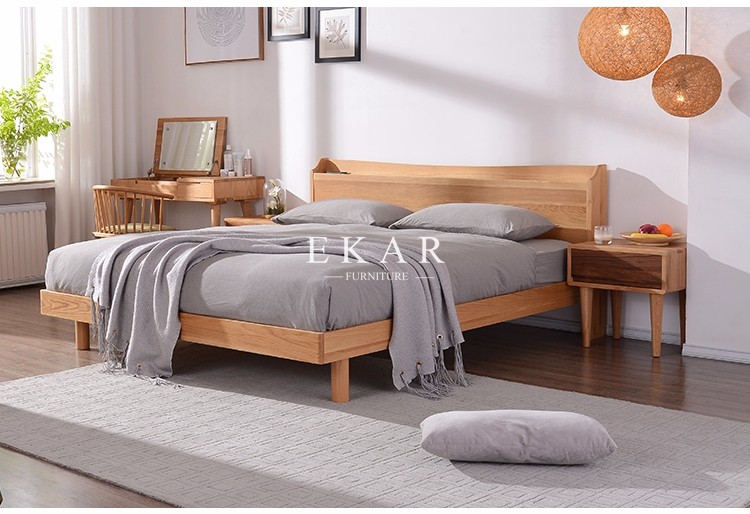 European Bedroom Furniture 4 Legs Wooden Bedside Night Stand Tables