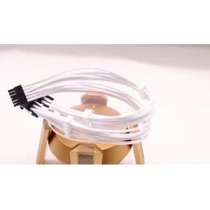 China High Quality Computer Card RTX Graphics 3.0 Series 12p to double 8p 18AWG White Extension Cords  Graphics Card Stripped on sale