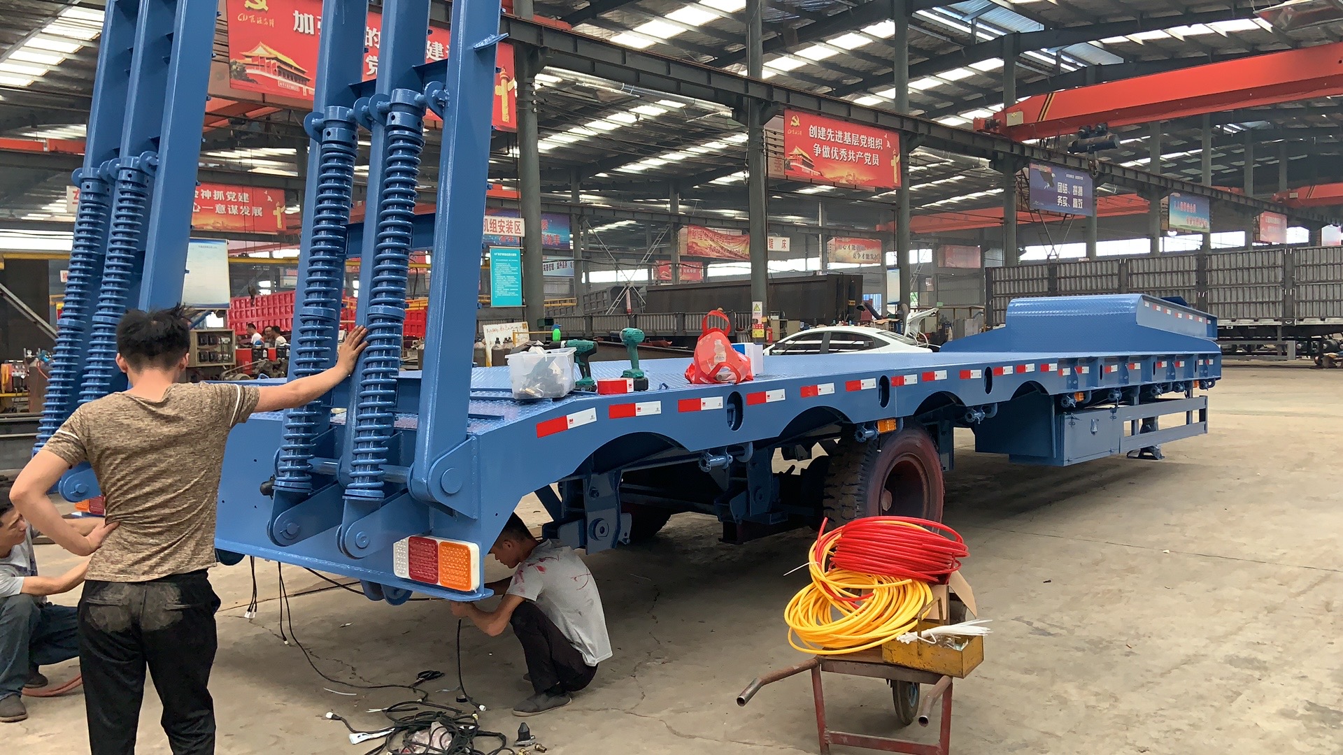 Hydraulic Multi Axle 35-100 Ton Bulk Cargo Carrier Lowboy Trailer Within Your Budget