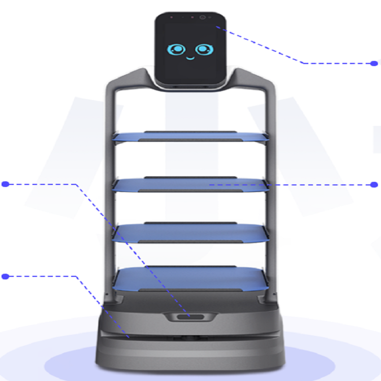 Service Robotics that voice interaction and autonomous walking and accurate navigation for Restaurant and hotel delivery robot