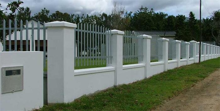 2.0m D / W Section Palisade Fencing , Palisade Fencing Pales Colorful Galvanized Steel