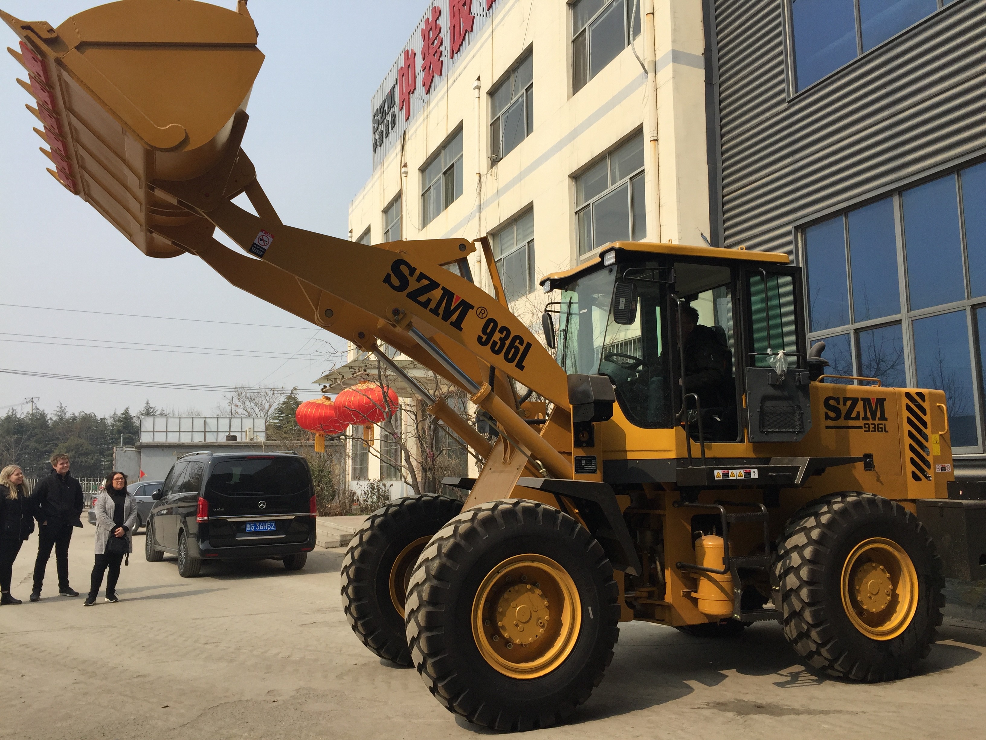 4 Wheel 2200rpm 5 Ton Wheel Loader With 3m3 Bucket SZM956L