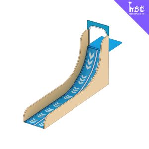 Horn Shape Plastic Playground Slide for Kids Adults