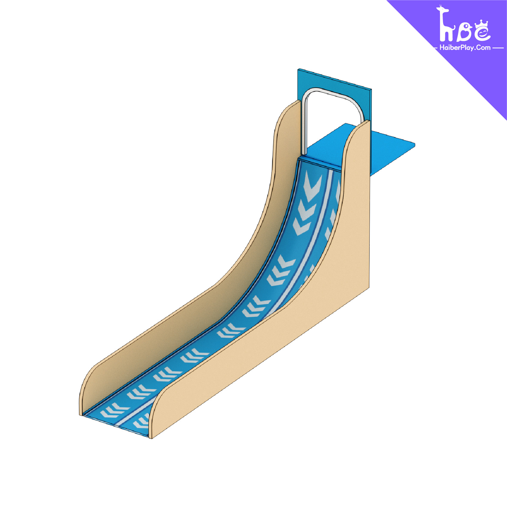 FDA-Grade HDPE Slide Durable Fiberglass Reinforced Design For Haiber Playground