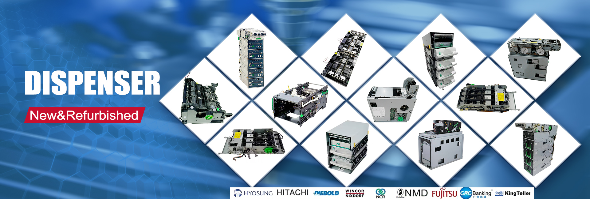 Fintech DN 200 DN250 DN550 DN220 Diebold ATM Spare Parts N906 CASSETTE CONVCAS RECYCLING 01750301000 RM4V 01750332890
