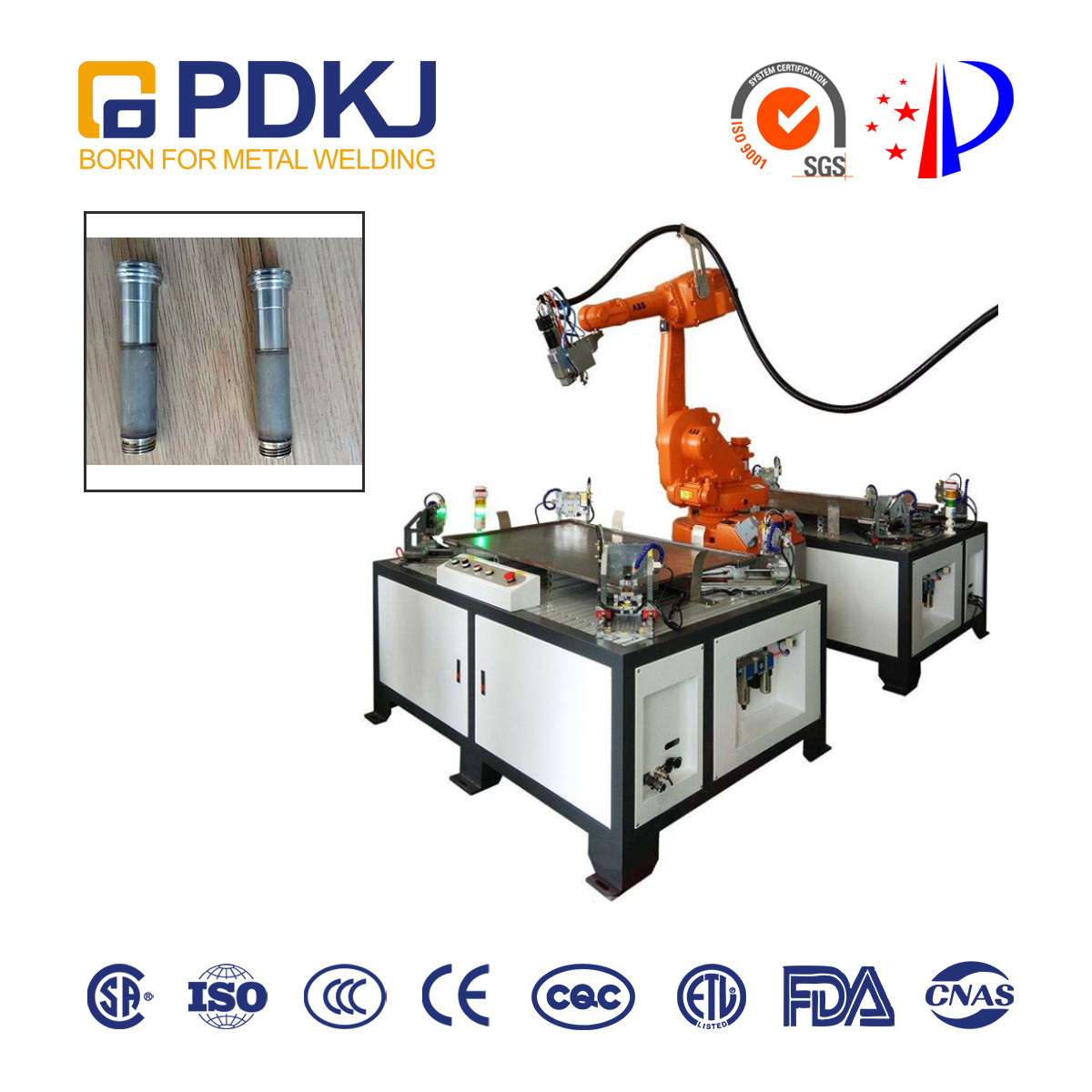 Electronic Fiber Laser 6 Axis Welding Robot Industrial Integrated