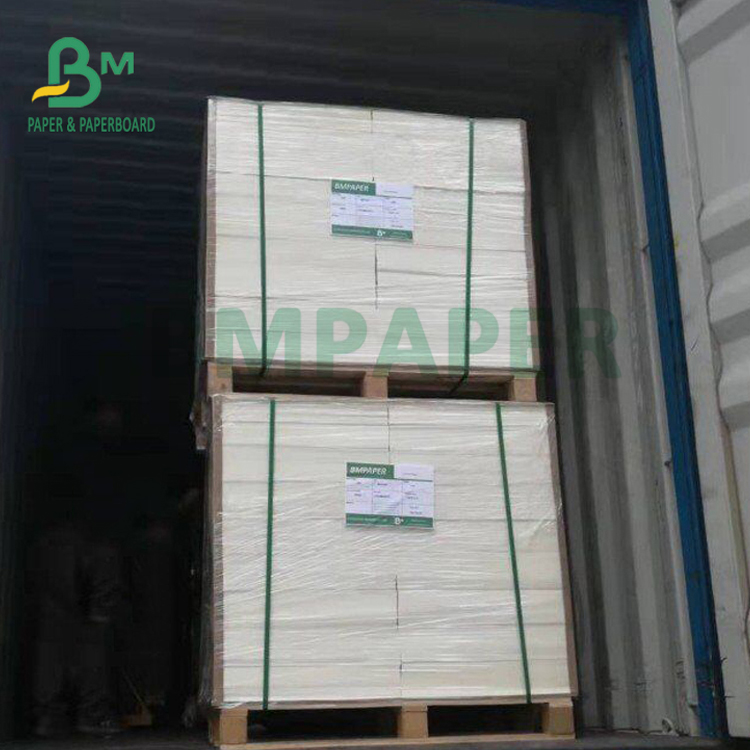 0.7mm 1mm Uncoated Coaster Paper For Drinks 455mm x 570mm Ivory White