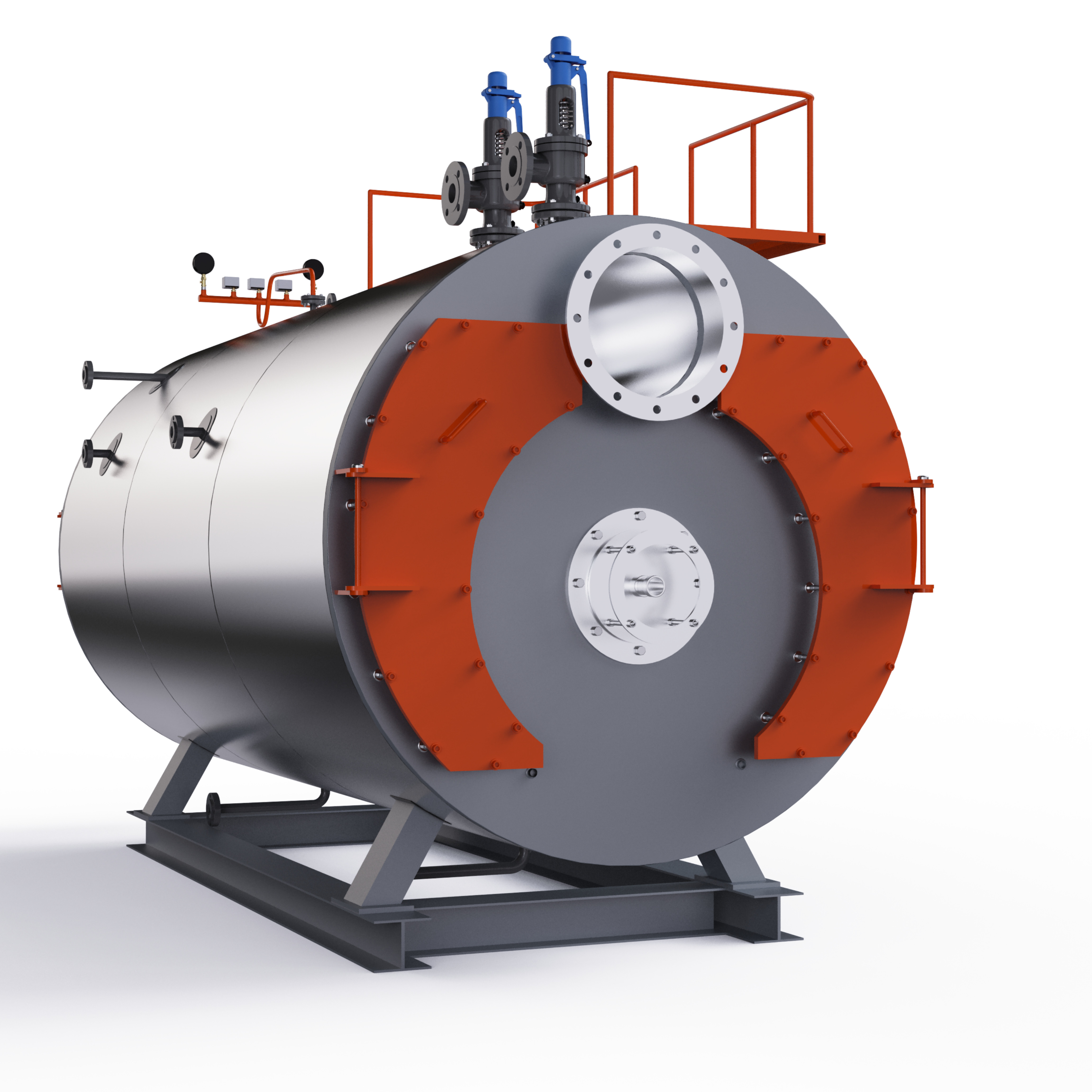 WNS Series 10000kg Horizontal Steam Boiler Full Range Of Equipment Customized