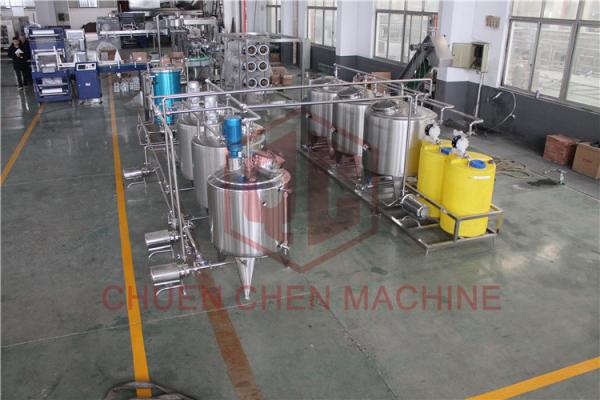 Pure Water Purification And Bottling Equipment Single Layer Sugar Mixing /